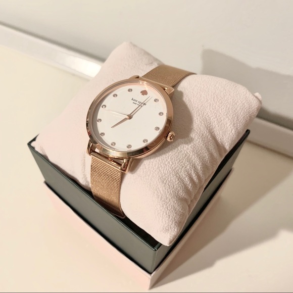 NWT Kate Spade mesh bracelet rosegold tone watch - Picture 3 of 4